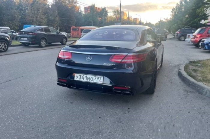 سواری پلاک گذر موقت مرسدس بنز S500