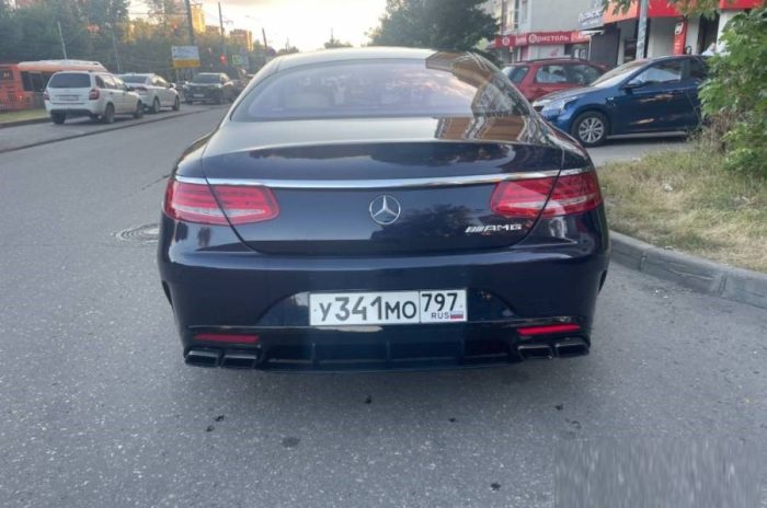 سواری پلاک گذر موقت مرسدس بنز S500